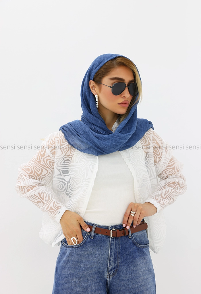 شومیز جلو زیپ شیشه ای کد1005848